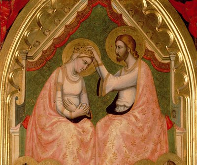 Coronation of the Virgin Polyptych (detail) by Ambrogio Bondone Giotto
